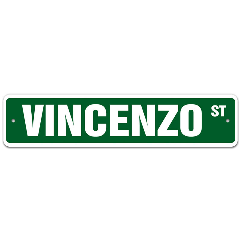Plaque de rue, H 7 po x l 30 po x P 0,1 po