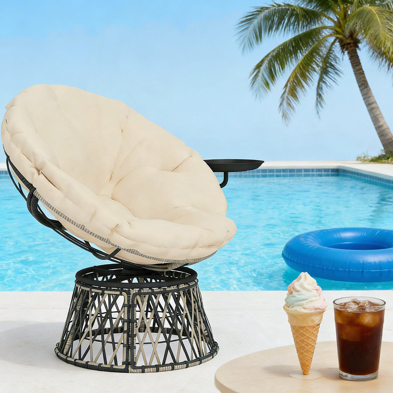 Fauteuil circulaire, fauteuil pivotant Papasan