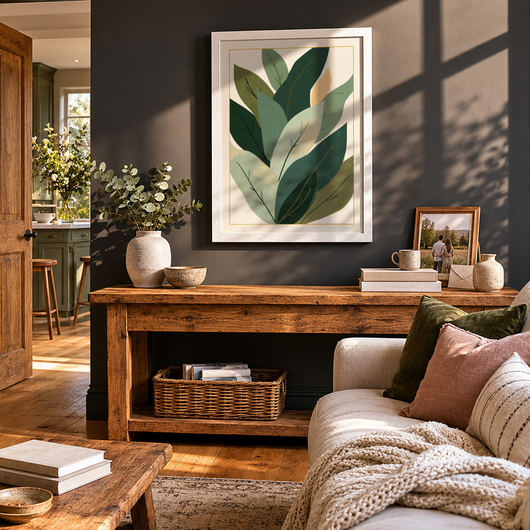 Sage Leaf Study Botanical - Framed Print