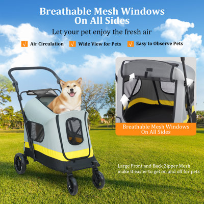 Dog Stroller Foldable Pet Jogger Stroller