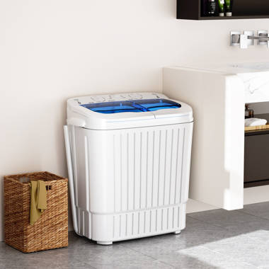Costway High Efficiency Portable Washer & Dryer Combo in White
