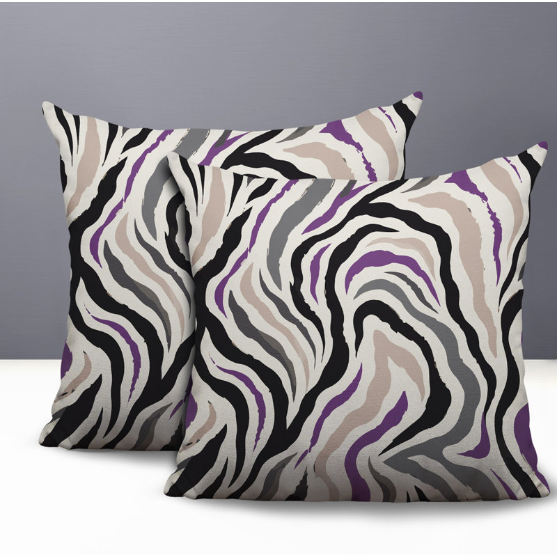 Coussin réversible intérieur / extérieur Mila, 18x18, Purple