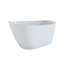 Baignoire autoportante en acrylique de 55 po, baignoire profonde élégante avec bonde escamotable et baignoire autoportante contemporaine à débordement intégrée pour le spa de la salle de bain ou la maison, blanc brillant