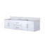 Meuble-lavabo double 72 po X P 22 po D, avec plateau en marbre de Carrare-117843885
