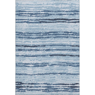 Premium Machine Washable Freixa AMF75 Blue Rug