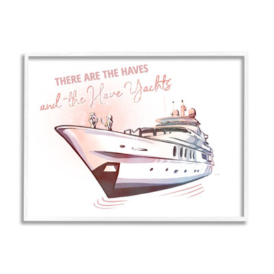 " Haves And Have Yachts Upscale Glam Humor " by Ziwei Li