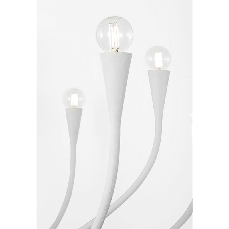 Julie Neill Chandelier, Plaster White, 12 Lights