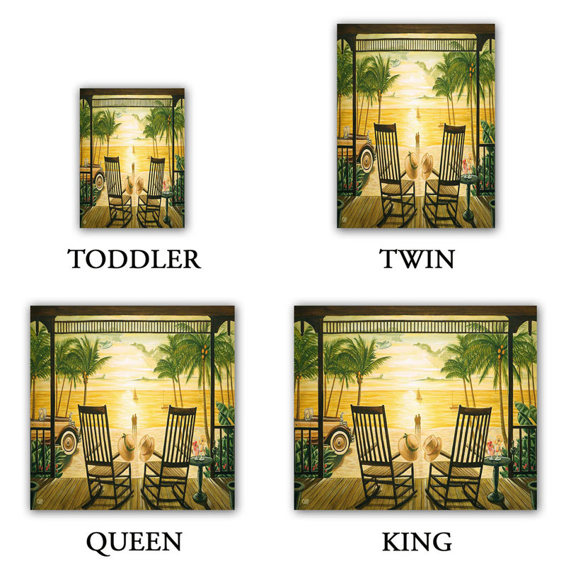 Ensemble de housse de couette en microfibre DiaNoche par Mark Watts - Sunset Serenade