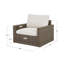 Dumont 7-Piece Wicker Patio Conversation Set With Beige Cushions-582931628