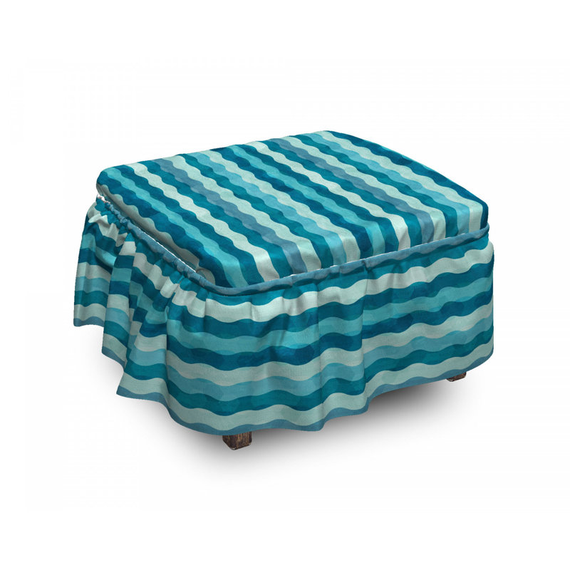 Box Cushion Ottoman Slipcover