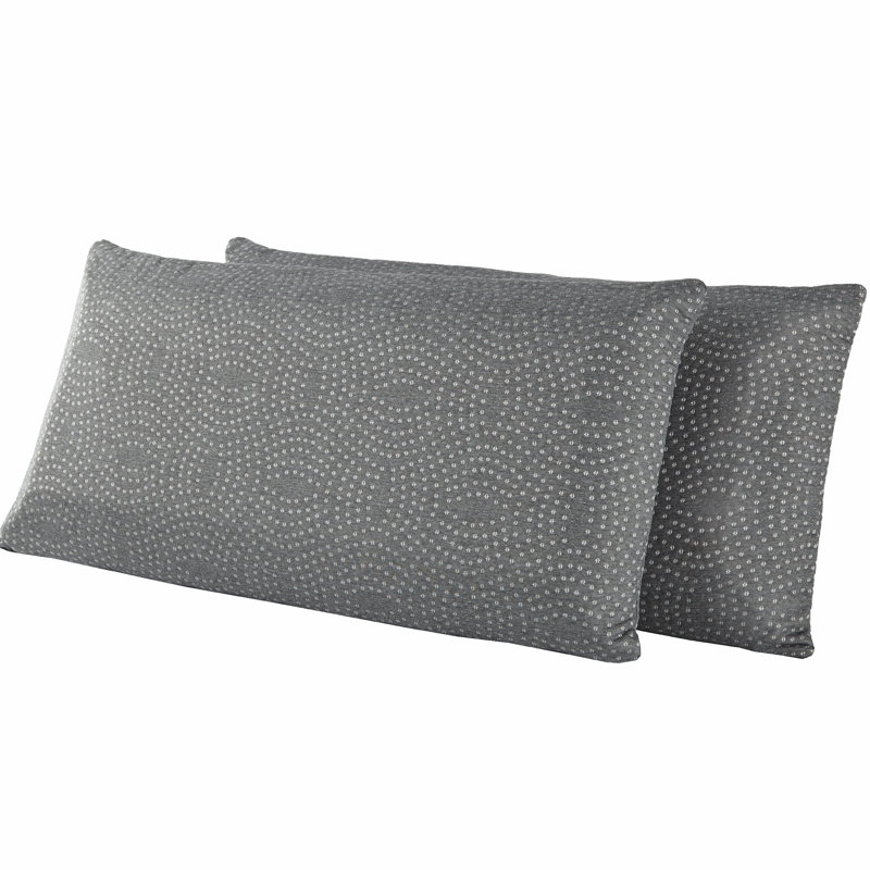 O by Neven Arize Charcoal Infused Memory Foam Single Pillow, King Pillow: 34" x 16"