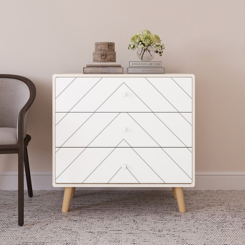 3 Drawer 80Cm W Chest of Drawer
