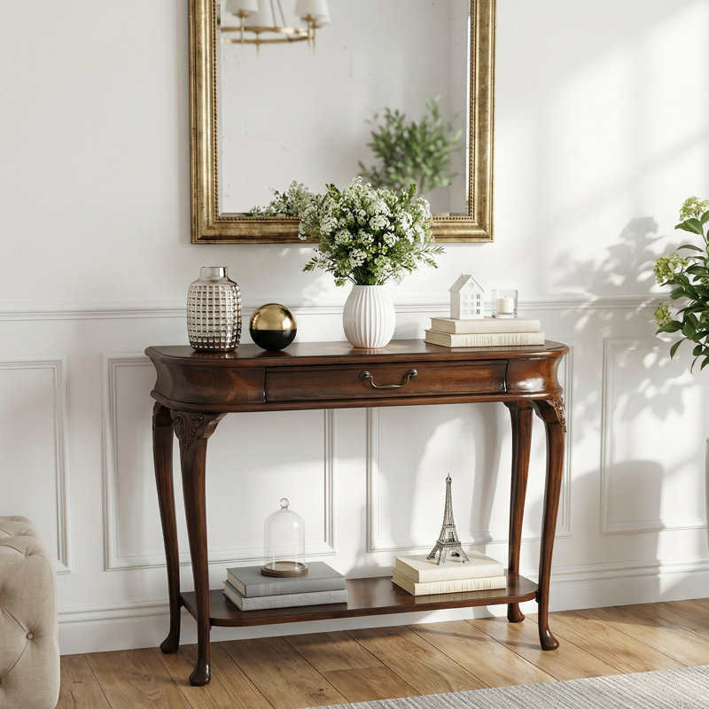 Ridgeland Console Table, Olive Ash Burl