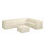 Canapé modulaire en forme de L, canapé modulaire compressé en velours côtelé de style minimaliste moderne