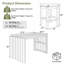 Ensemble de 5 barres de patio en bois d'acacia naturel