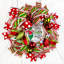 Couronne de Noël en grillage 18 po Grinch