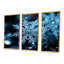 «Blue Snowflake Holiday III - Winter Landscape», art mural-413382598-413382593