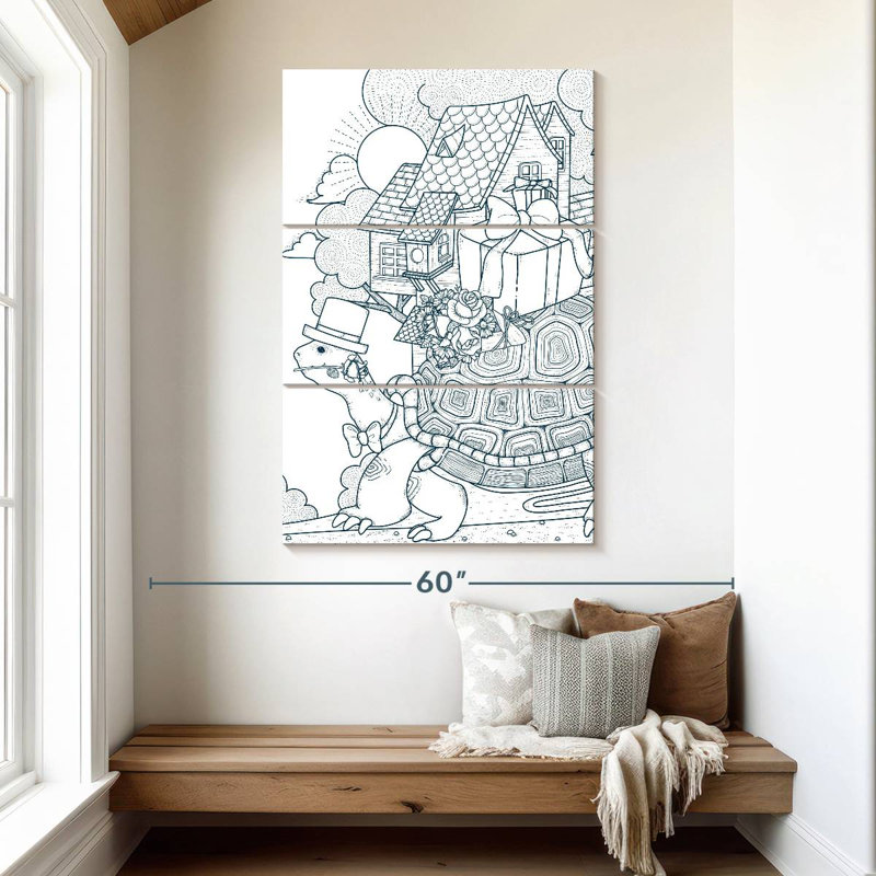 Ashelle Turtle Express Delivery, 50" H x 32" W