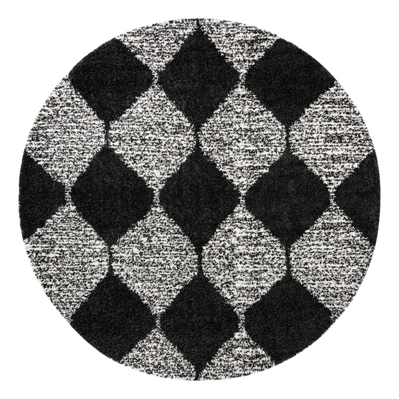 Rodney Geometric Indoor Rug, Round 10'