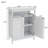 Bathroom Standing Storage With Double Shutter Doors Cabinet