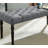 Tufted Turned Leg  Dining Bench, Gray-545234814
