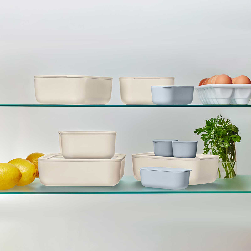 Caraway 14Pc Glass Food Storage Set, Navy