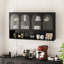 Armoire murale en verre à quatre portes pour un rangement polyvalent, parfaite pour la cuisine, le salon et la salle de bain-1348724618