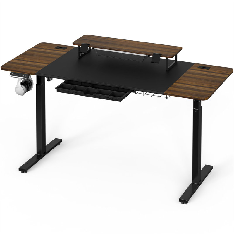 Marqel Adjustable Metal Base Computer Desk