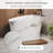 CASAINC 51" Solid Surface Freestanding Soaking Bathtub With Wooden Pattern