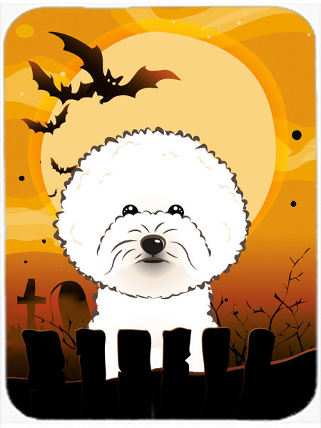 Eila Bichon Frise Glass Cutting Board