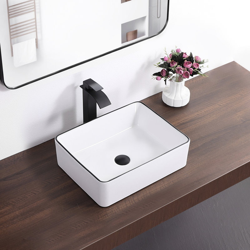 Lavabo de salle de bain moderne en porcelaine Karamag
