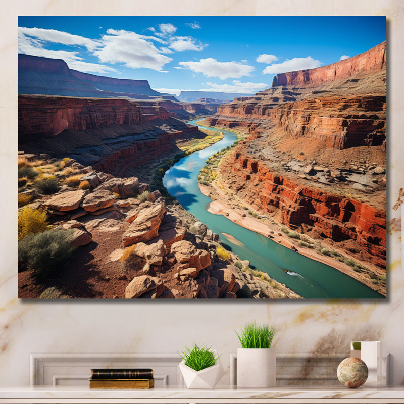 «USA Grand Canyon Majesty», art sur toile États-Unis, H 30 po x l 40 po x P 1,5 po, Toile tendue