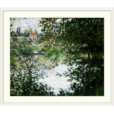 «Île de la Grande Jatte à travers les arbres, 1878» par Claude Monet, reproduction d'art