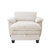 51" Oversize Chaise Lounge Chair with Ottoman and Storage  Upholstered Soft Chenille Beige