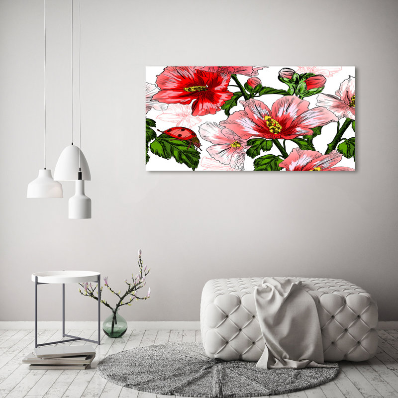 Hibiscus 1 Piece Wrapped Canvas Wall Art