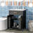  24 inch Freestanding Bathroom Vanity Combo with Ceramic sink, Luxurious Space-Saving Vanity-102402742