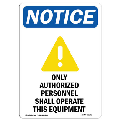 Only Authorized Personnel Sign with Symbol