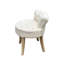 Solid + Manufactured Wood Accent Stool