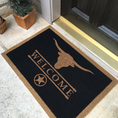 Tapis de porte d'extérieur antidérapant 60 po x 36 po Samantha