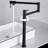 The 360°Movable Deck Mount Pot Filler Kitchen Faucet With Swing Arm & Double Handle-123297941