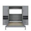 Lit double pleine grandeur avec placard latéral intégré et tiroirs pour économiser de l'espace pour la maison, ranger des objets saisonniers, des objets personnels, un assemblage sur mesure, deux solutions de rangement,-931412526