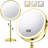Lighted Makeup Mirror, Rechargeable Height Adjustable Double Sided, 1X/10X Magnifying With 3 Color, 360° Rotation Vanity-289084822