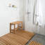 Banc de douche en teck de 29,5 po de largeur