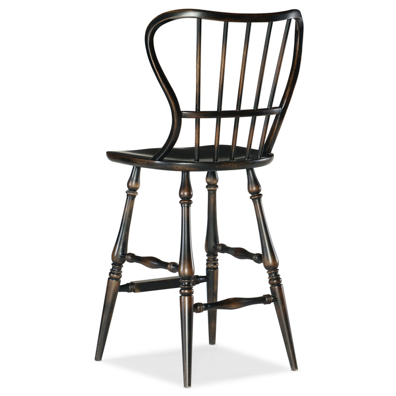 Chamberlain 24" Counter Stool, Black, Counter Stool (29.75" Seat Height)