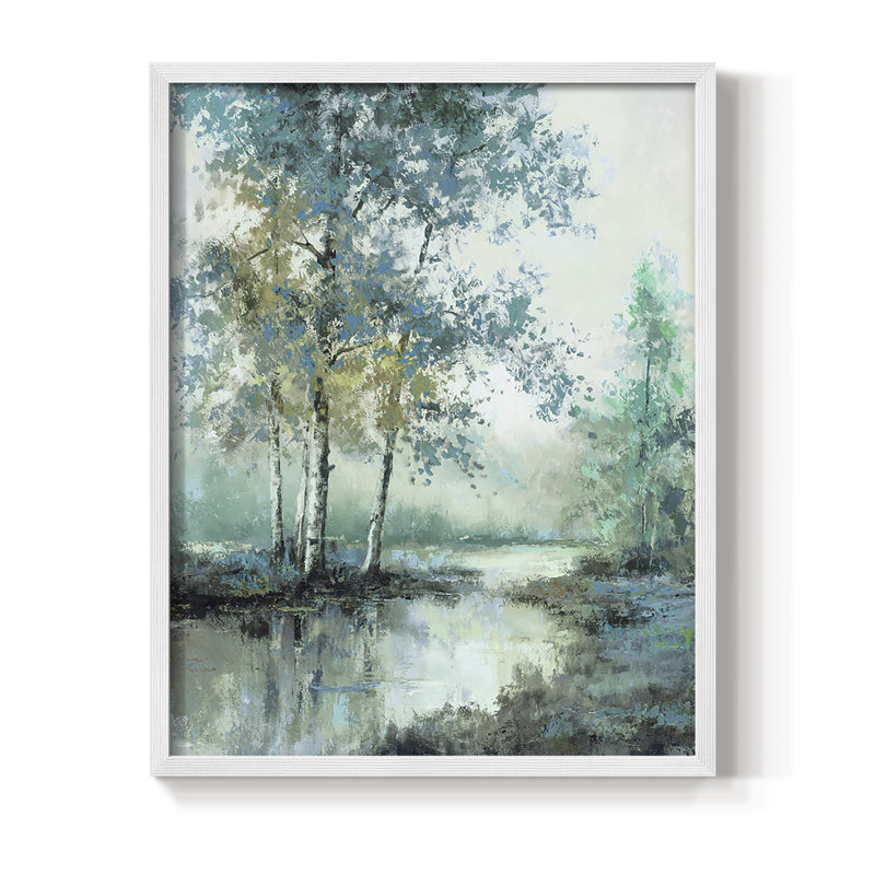 Impression encadrée Spring's Grace II - bois massif, H 11 po x l 9 po, Blanc