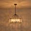 Lustre tambour en verre d'eau 6 lumières-165563378