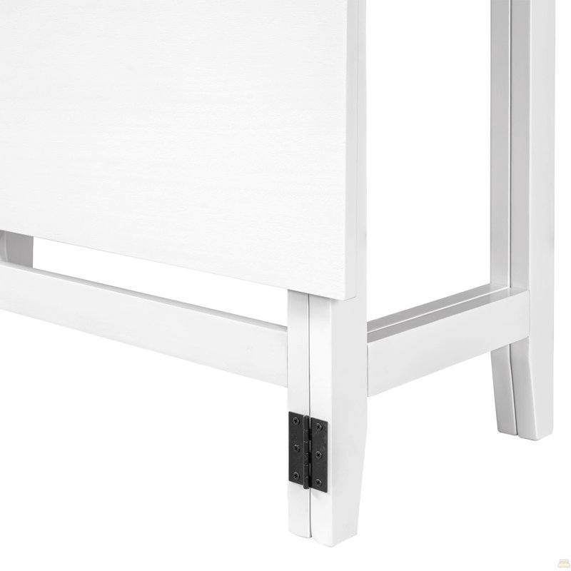 Table de salle à manger extensible Farmhouse, Blanc