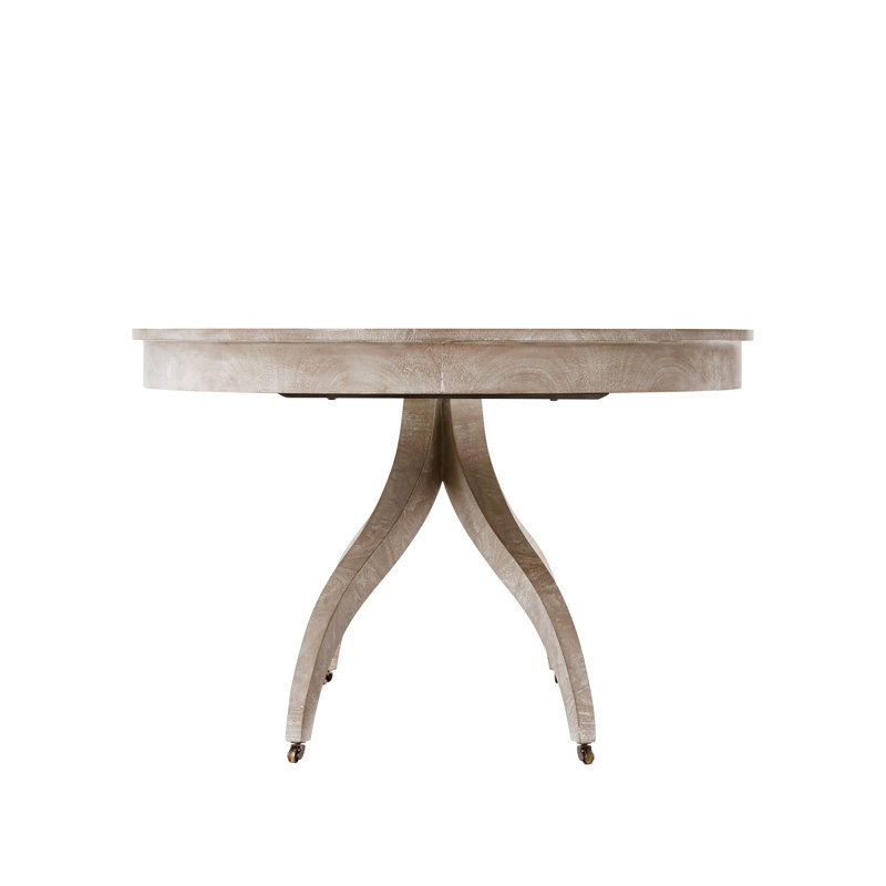 Composition Oval Mahogany Wood Dining Table