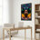 African Woman With Colourful Headdress Canvas Wrapped Wall Art Set Of 1
