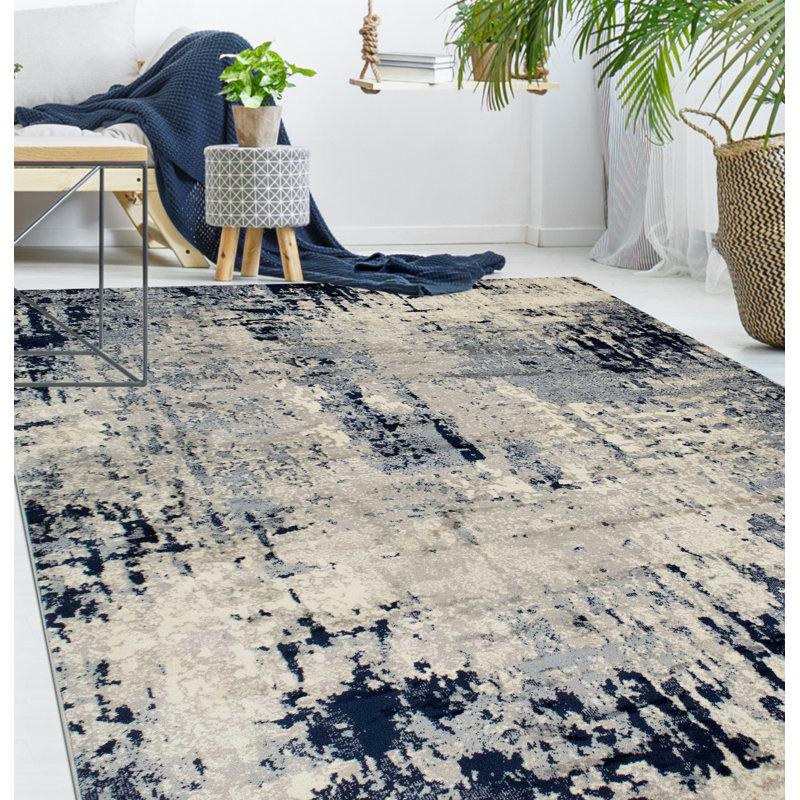 Kelson Abstract Indoor Rug, Rectangle 8'9" x 12'
